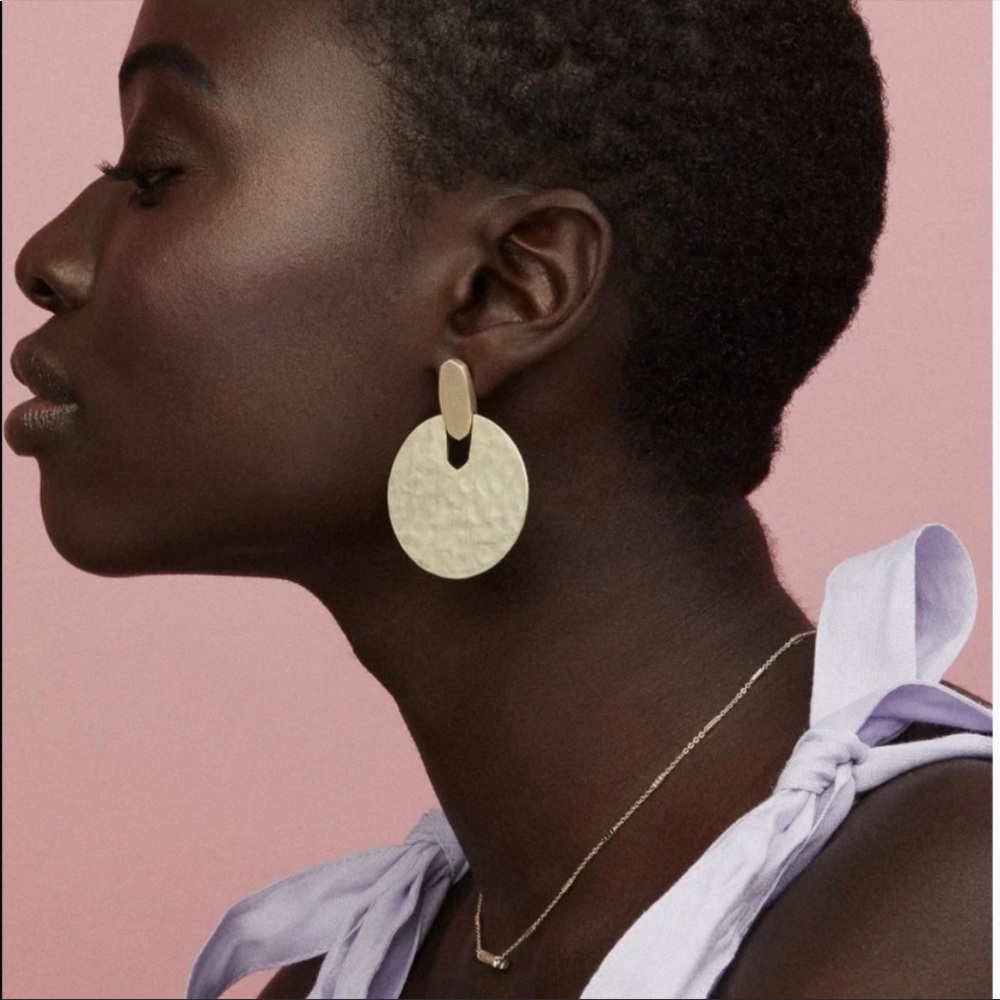 NWOT Kendra Scott Didi Gold Statement Earrings
